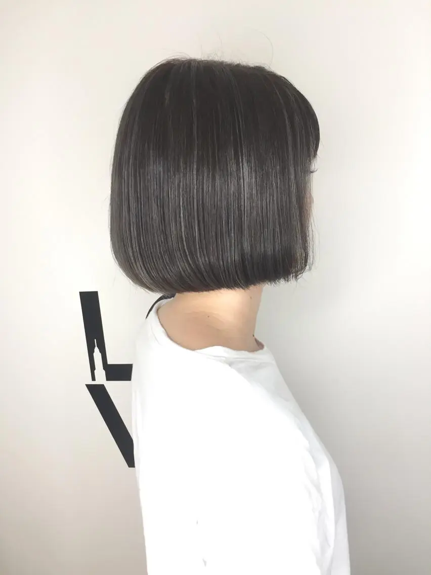 ミディアム カラー グレージュ ハイライトカラー ハイライト ヘアカラー ✂️小顔カット✂️ 山本有紀のヘアスタイル