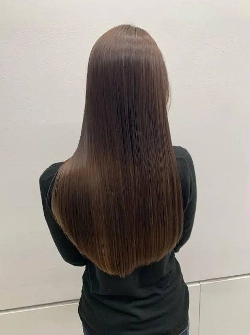 ロング ハイライト 髪質改善 阪口 鮎香のヘアスタイル
