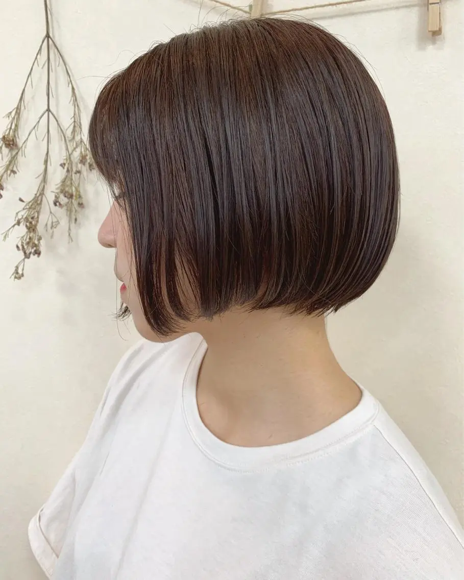 ショート カラー 切りっぱなしボブ ショートボブ ハンサムショート ベージュカラー ピンクカラー カット ヘアカラー トリートメント 初めてのショート お任せください✂️のヘアスタイル
