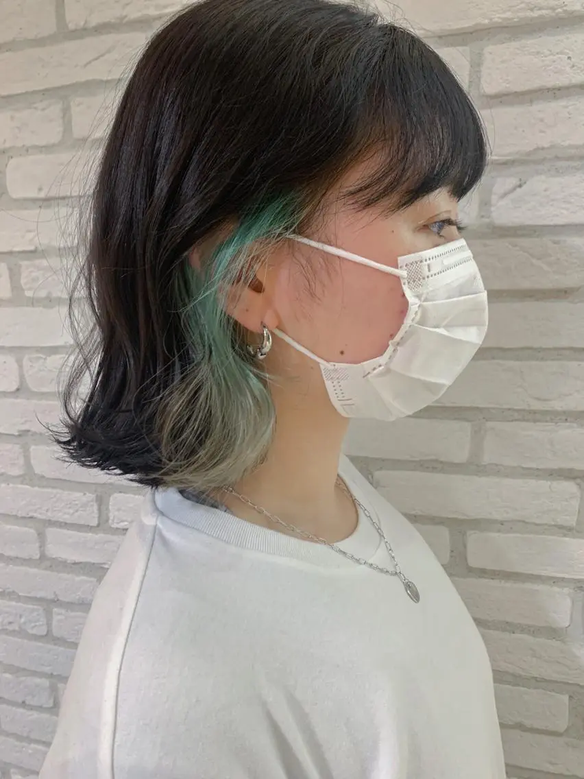 ショート カラー ヘアアレンジ ヘアカラー トリートメント yuka .のヘアスタイル