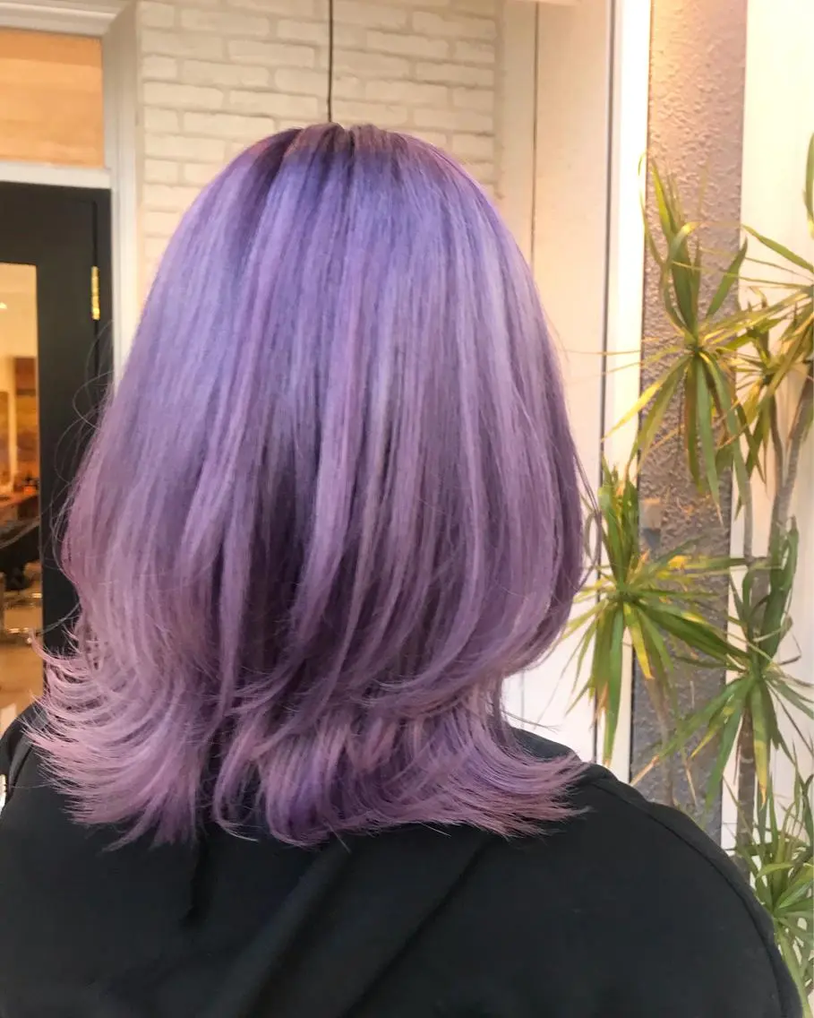 ミディアム カラー ri saのヘアスタイル