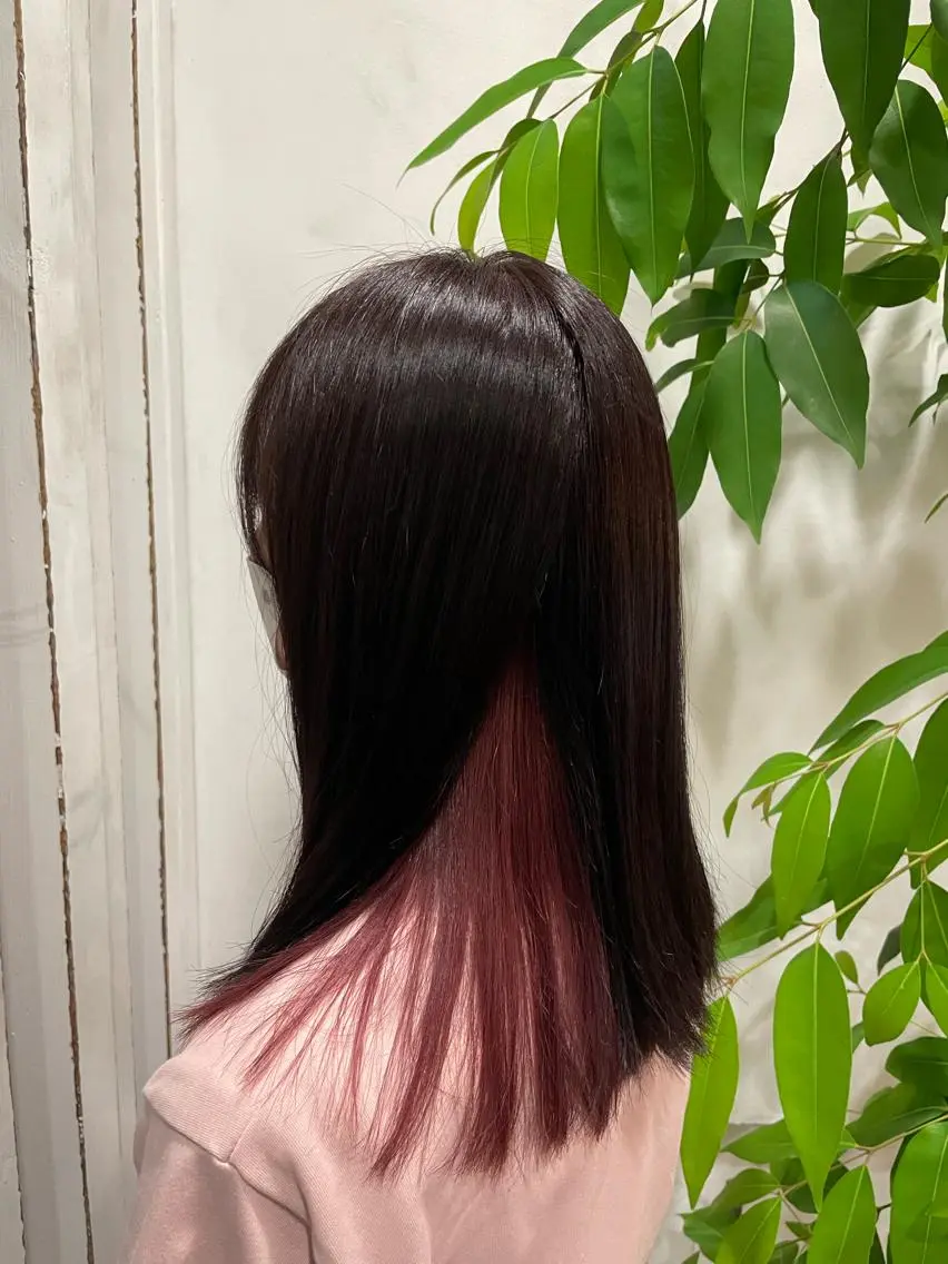 セミロング カラー インナーカラー 🫧ハイトーン/ ブリーチ🫧白石航汰のヘアスタイル