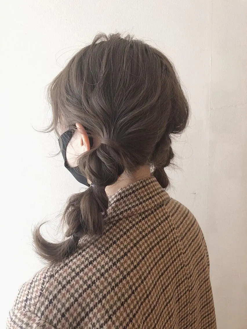 ミディアム 玉ねぎヘアー ヘアセット ✨透明感ケアカラー✨ 長野ゆきなのヘアスタイル