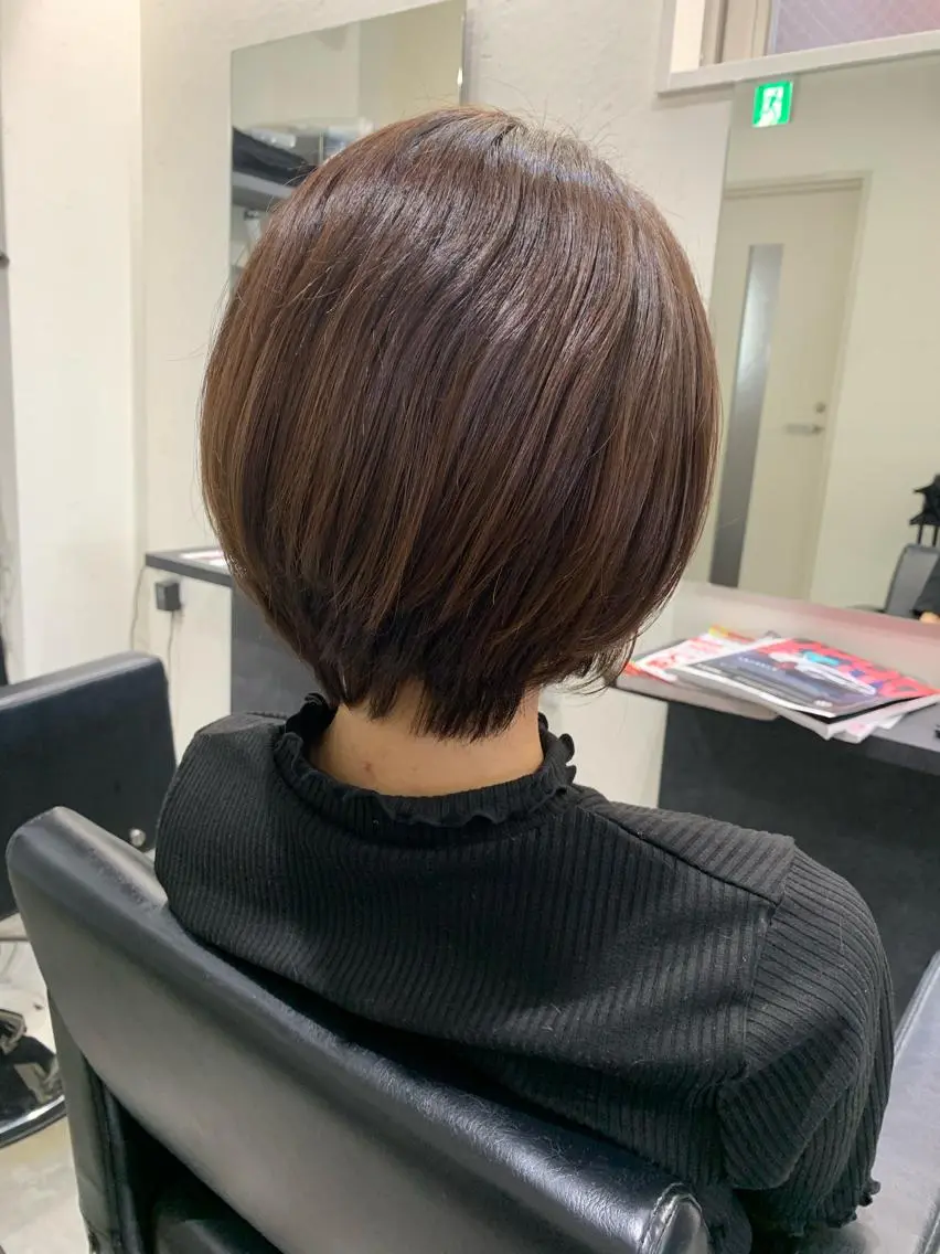ショート ショートボブ ボブ ショートヘア 髪質改善 髪質改善カラーのヘアスタイル
