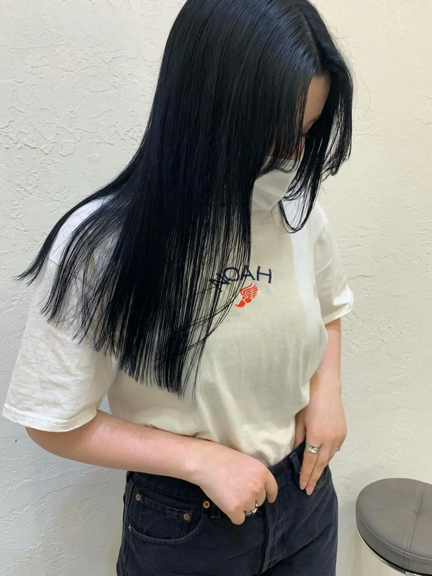 ロング カラー カット ヘアカラー トリートメント ヘアセット 怪我のため6月末 復帰予定田中瑞希🍃のヘアスタイル