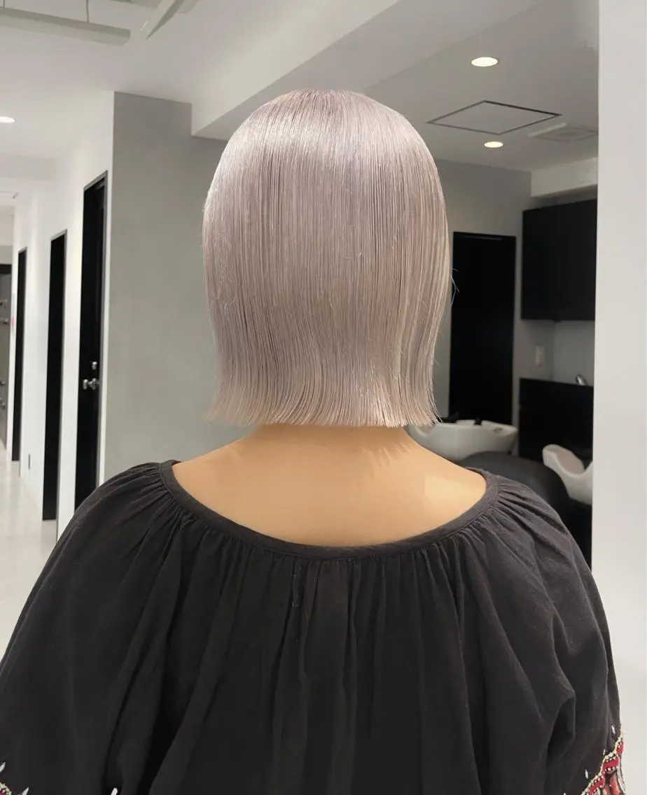 ショート カラー ハイトーンカラー ボブ カット ヘアカラー トリートメント ヘアセット メンズ特化 パーマ/オザワのヘアスタイル