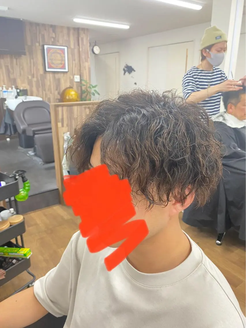 ショート パーマ メンズ カット パーマ 森田 滉平のヘアスタイル