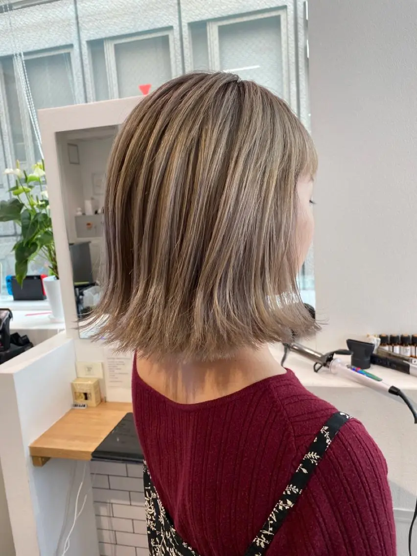 ショート カラー カット ヘアカラー トリートメント JILBLAN京都 ショート/ハイライトのヘアスタイル