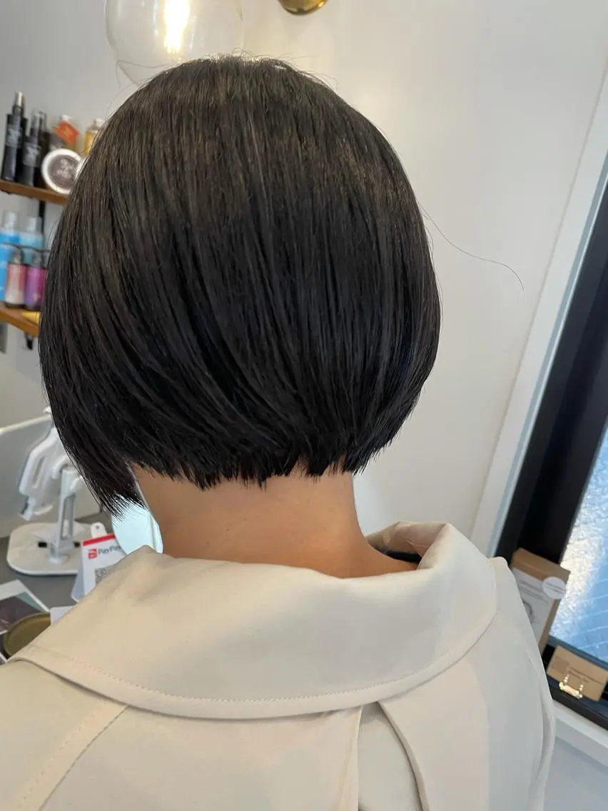 ショート ショートヘア カット やまさきえりこ ニュアンスパーマのヘアスタイル