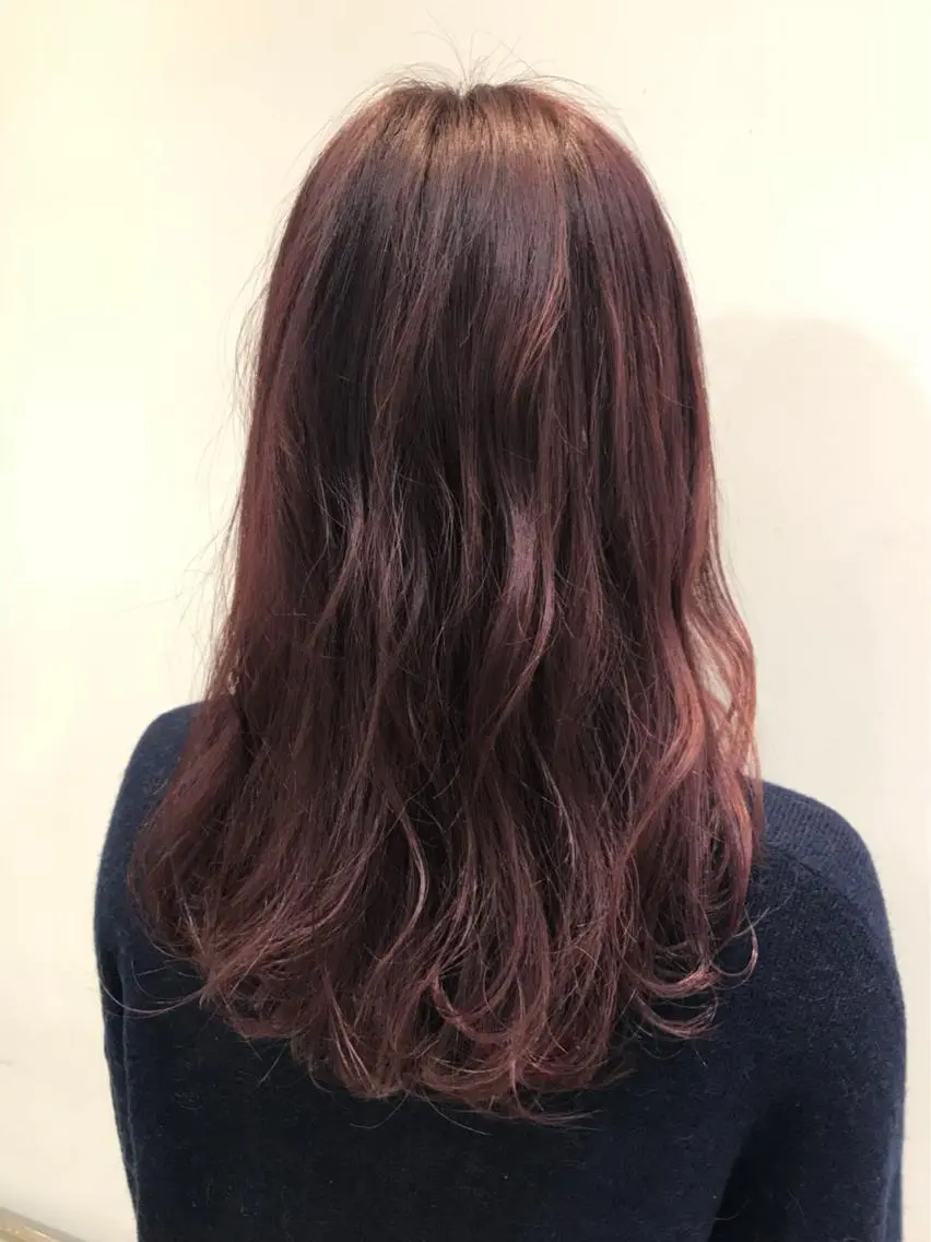 ミディアム カラー ヘアカラー トリートメント 透明感・艶カラー/ 坂田友梨奈のヘアスタイル