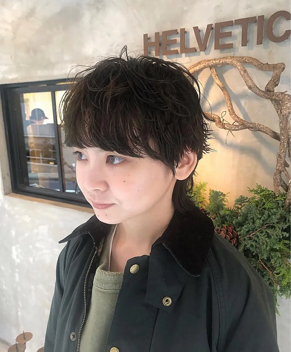 ショート カラー パーマ ショートヘア 後藤 雅貴のヘアスタイル