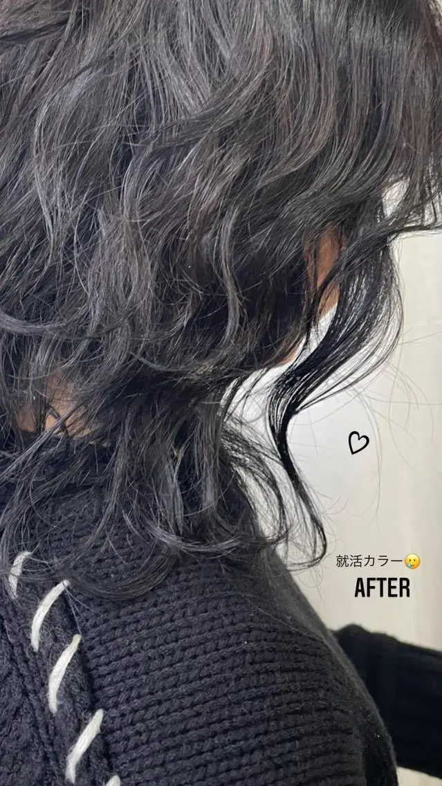 ミディアム カラー ヘアアレンジ ミディアムパーマ 髙塚碧🇰🇷 韓国ヘア🎗️のヘアスタイル