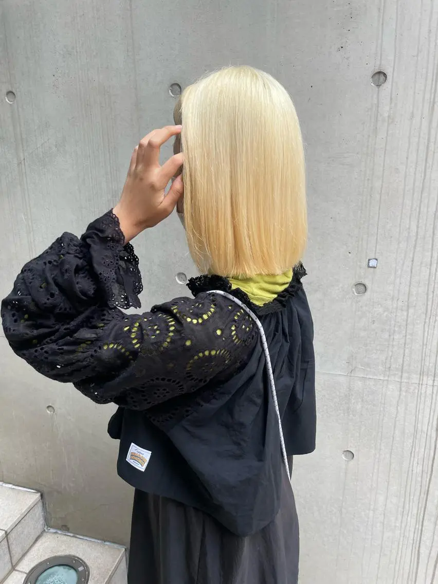 カラー ヘアカラー トリートメント yasuハイトーン/ デザインカラーのヘアスタイル