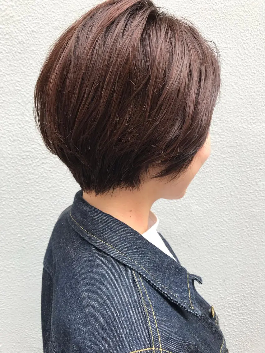 ショート ショートヘア カット ヘアカラー 縮毛矯正 トリートメント ayane⭐️ボブ・ ショート・パーマのヘアスタイル