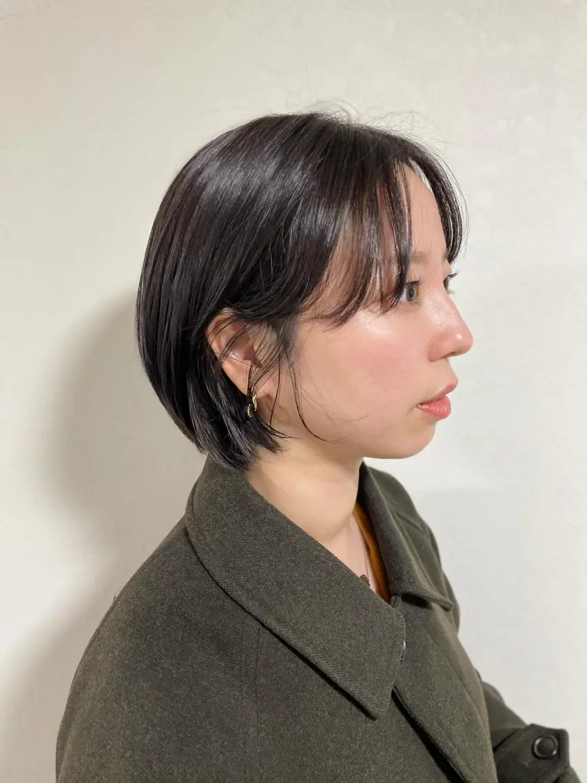 ショート ショートボブ ラベンダーベージュ ボブ ショートヘア 艶髪カラー& トリートメント　松村のヘアスタイル