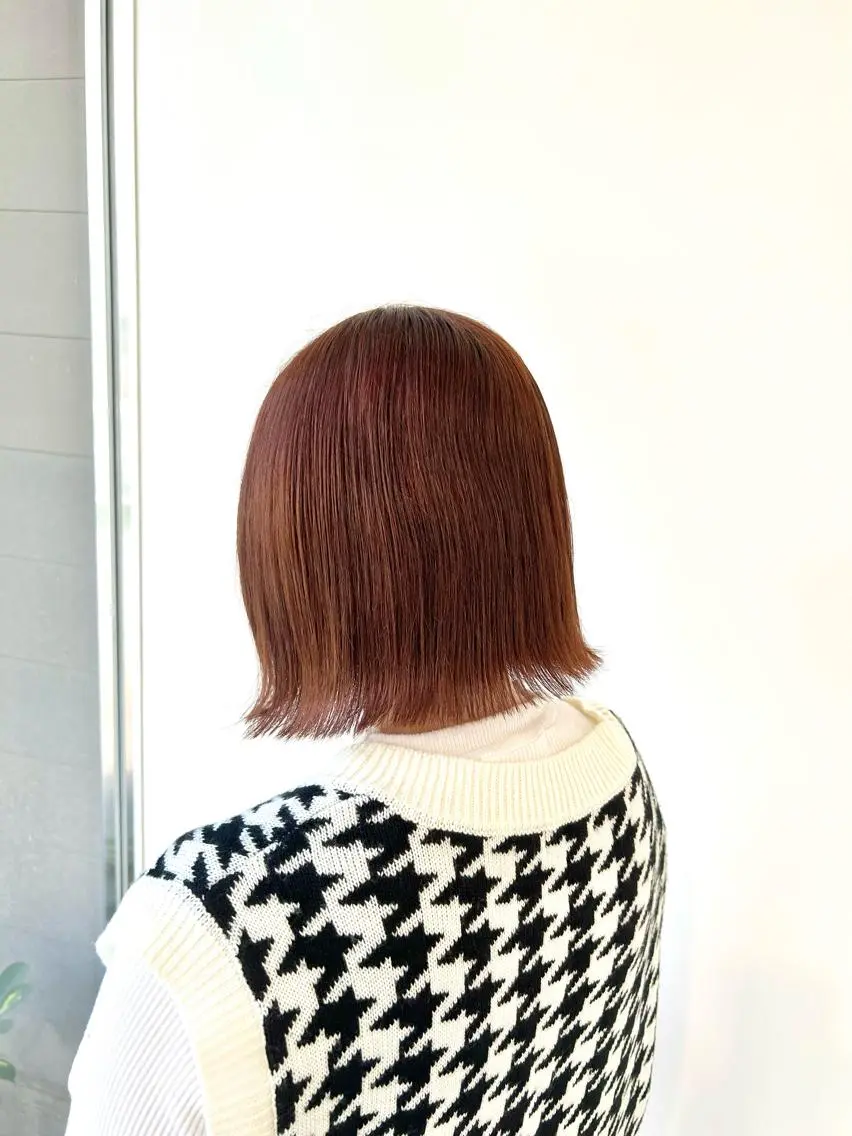 ショート カラー ブラウンカラー オレンジ オレンジブラウン 🎀暖色/オリーブ カラー🎀seinaのヘアスタイル