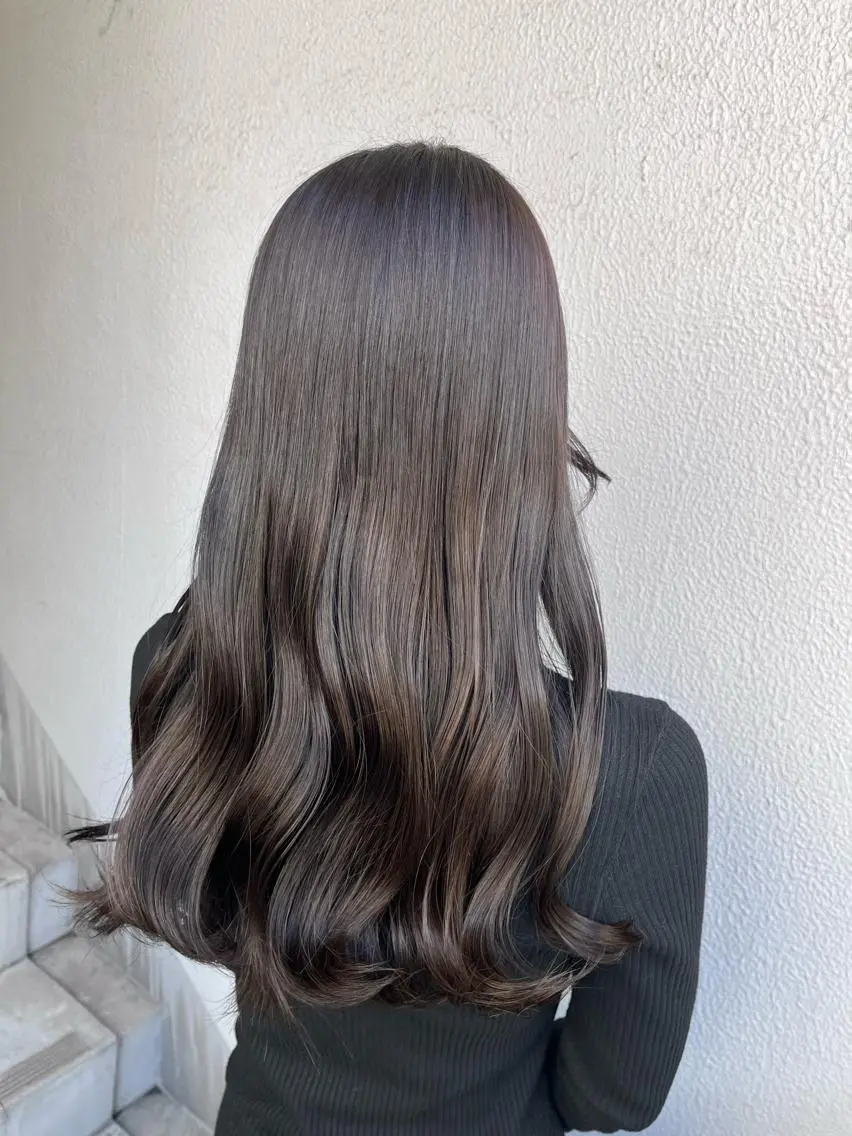 ロング ヘアカラー トリートメント ヘッドスパ 🪞透明感カラー🫧 縮毛矯正🥇かずきのヘアスタイル