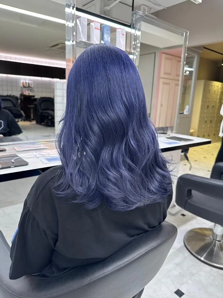 カラー 韓国うる艶ハイトーン 💙ayana💙のヘアスタイル
