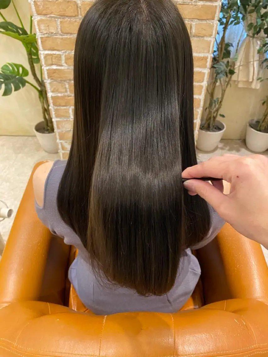 ロング カラー パーマ ケアカラー 髪質改善 ストレートパーマ 【髪質改善】加藤 崇徳のヘアスタイル