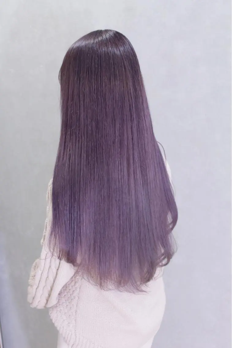 ロング カラー ヘアアレンジ ピンクカラー パープルカラー ヘアカラー トリートメント lani ブリーチ /ダブルカラーのヘアスタイル