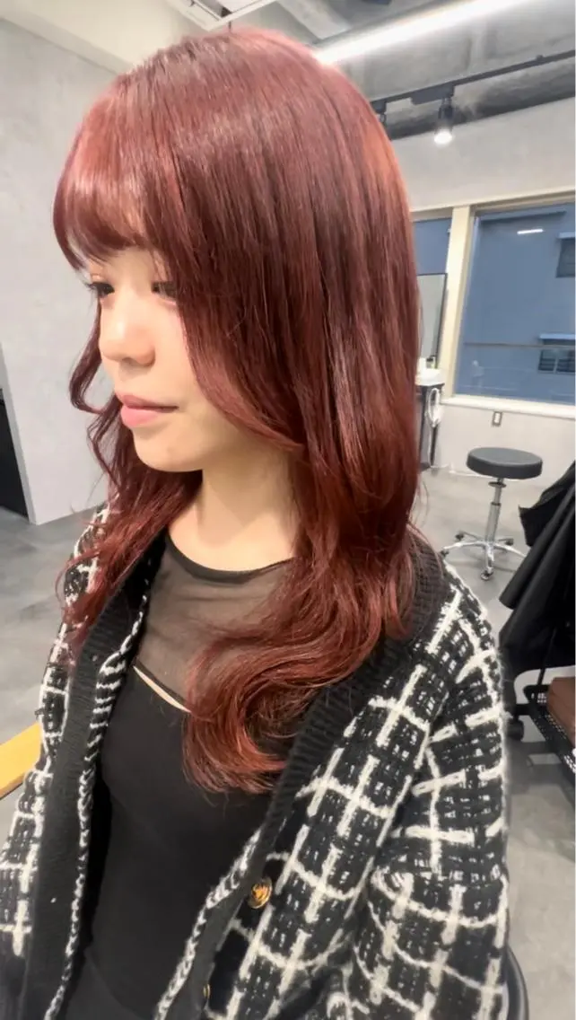 セミロング カラー ベージュカラー ダブルカラー ピンクカラー ピンクベージュ ヘアカラー トリートメント プルエクステ/透明感 カラー✨KAZUKIのヘアスタイル
