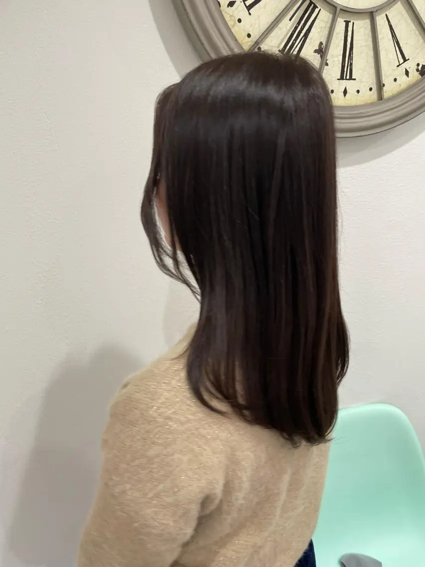 セミロング セミロングパーマ 髪質改善 韓国風ヘア トリートメント 渡辺 広宣のヘアスタイル