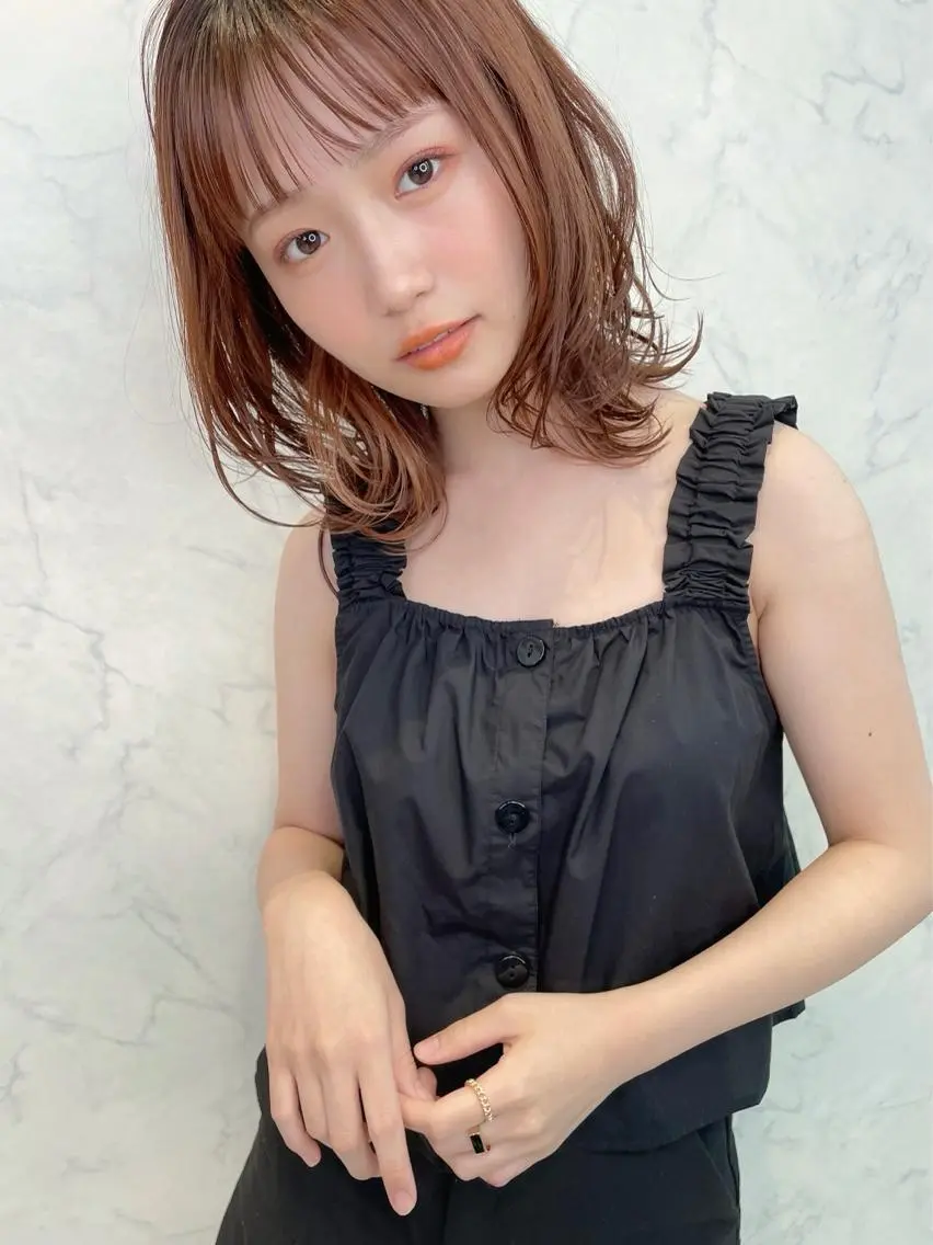 ミディアム カット チダアキフミ Ash大森のヘアスタイル