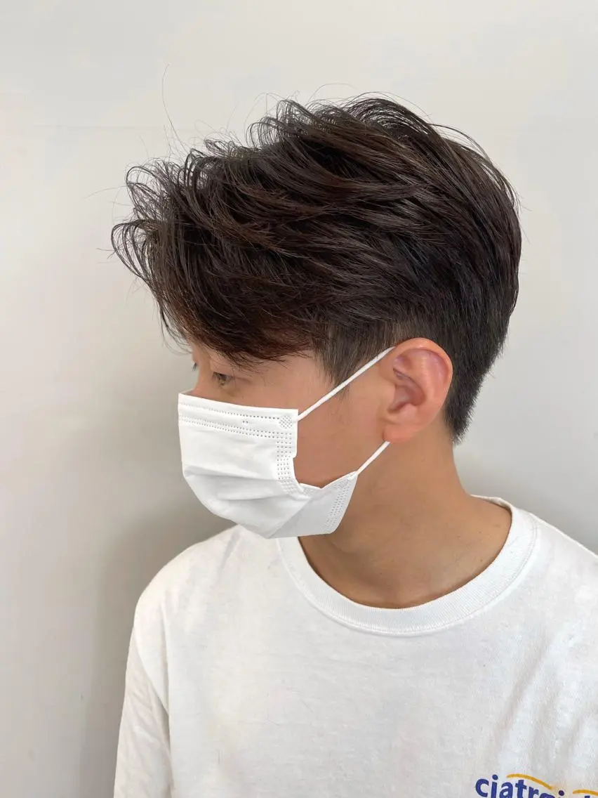 ミディアム メンズ カット 関 京磨のヘアスタイル