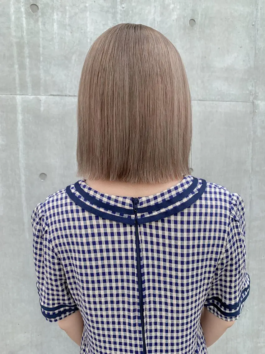 ショート カラー ヘアアレンジ ヘアカラー トリートメント yuka .のヘアスタイル