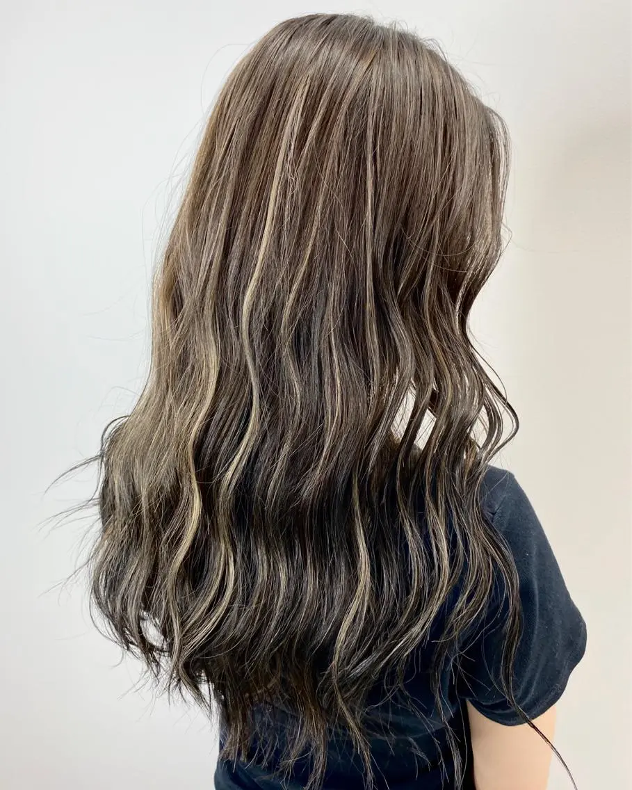 ロング カラー パーマ ヘアアレンジ キッズ ★ 里奈★のヘアスタイル