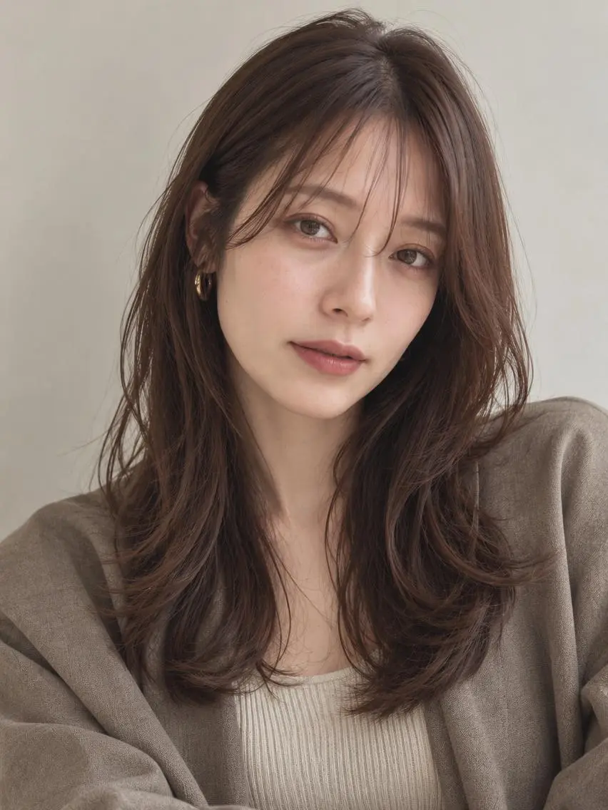 ロング カラー ブリーチ ケアブリーチ 透明感カラー ダブルカラー イヤリングカラー カット ヘアカラー トリートメント ヘッドスパ "オトナ髪”/ LAKA TOCCAのヘアスタイル