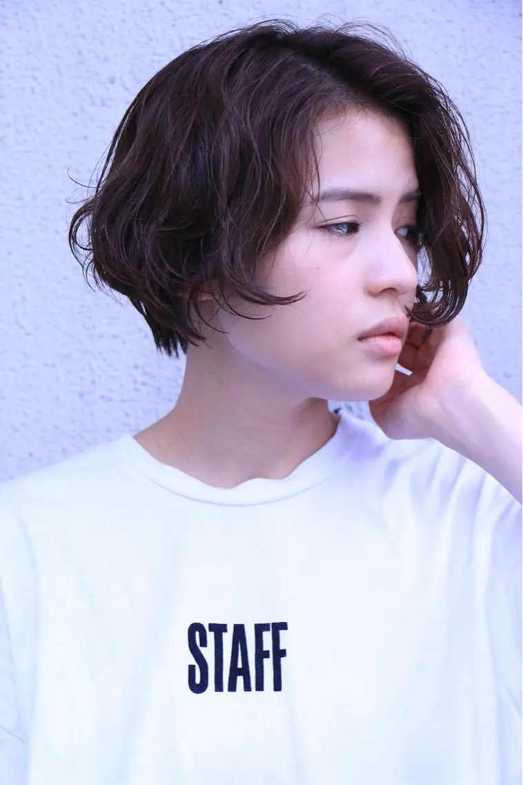 ショート カット ヘアカラー トリートメント 一ノ瀬 暁のヘアスタイル