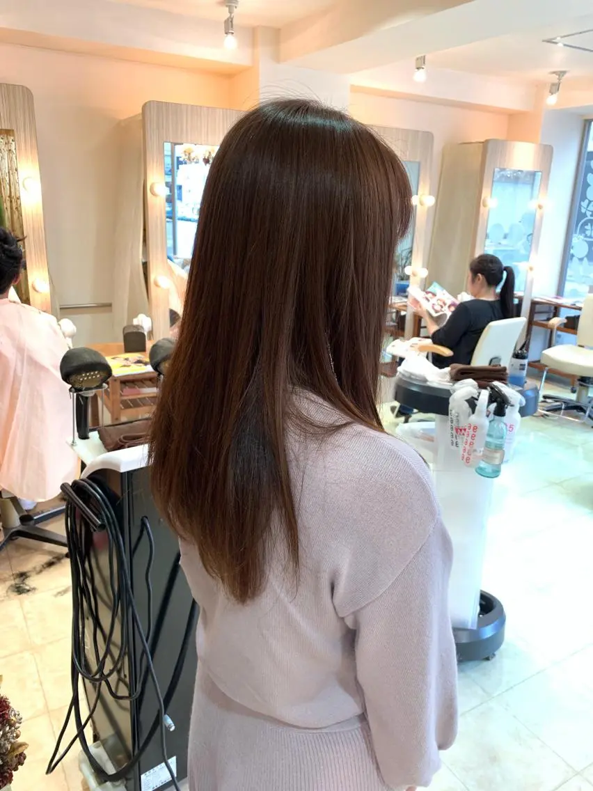 ロング カット ヘアカラー トリートメント ヘッドスパ nishimura makotoのヘアスタイル
