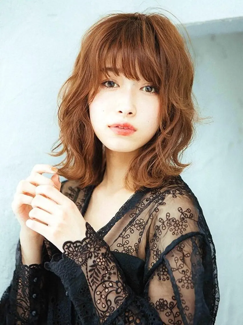 セミロング カット ヘアカラー ✨Piccolino ツヤ髪♥✨おださが店のヘアスタイル