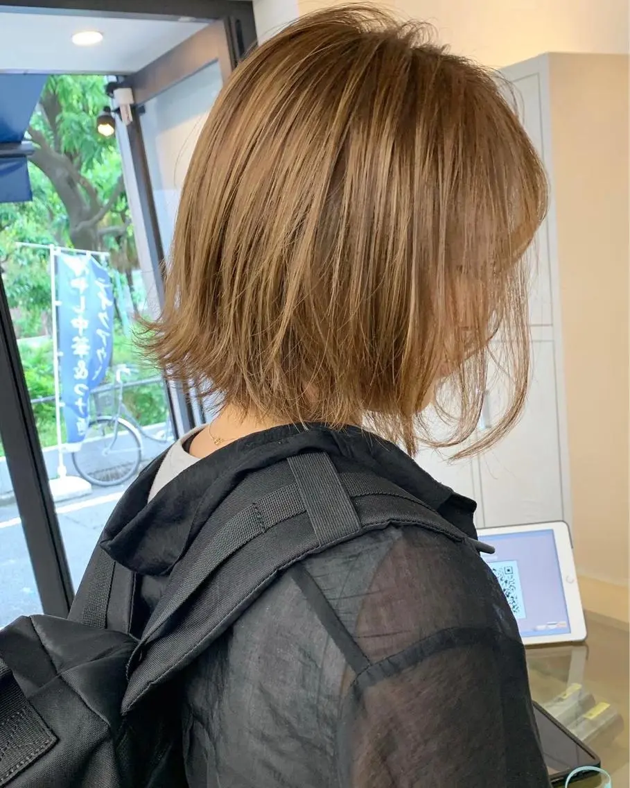 ミディアム カラー 垢抜けヘア♡柔らかい カラー/mihoのヘアスタイル
