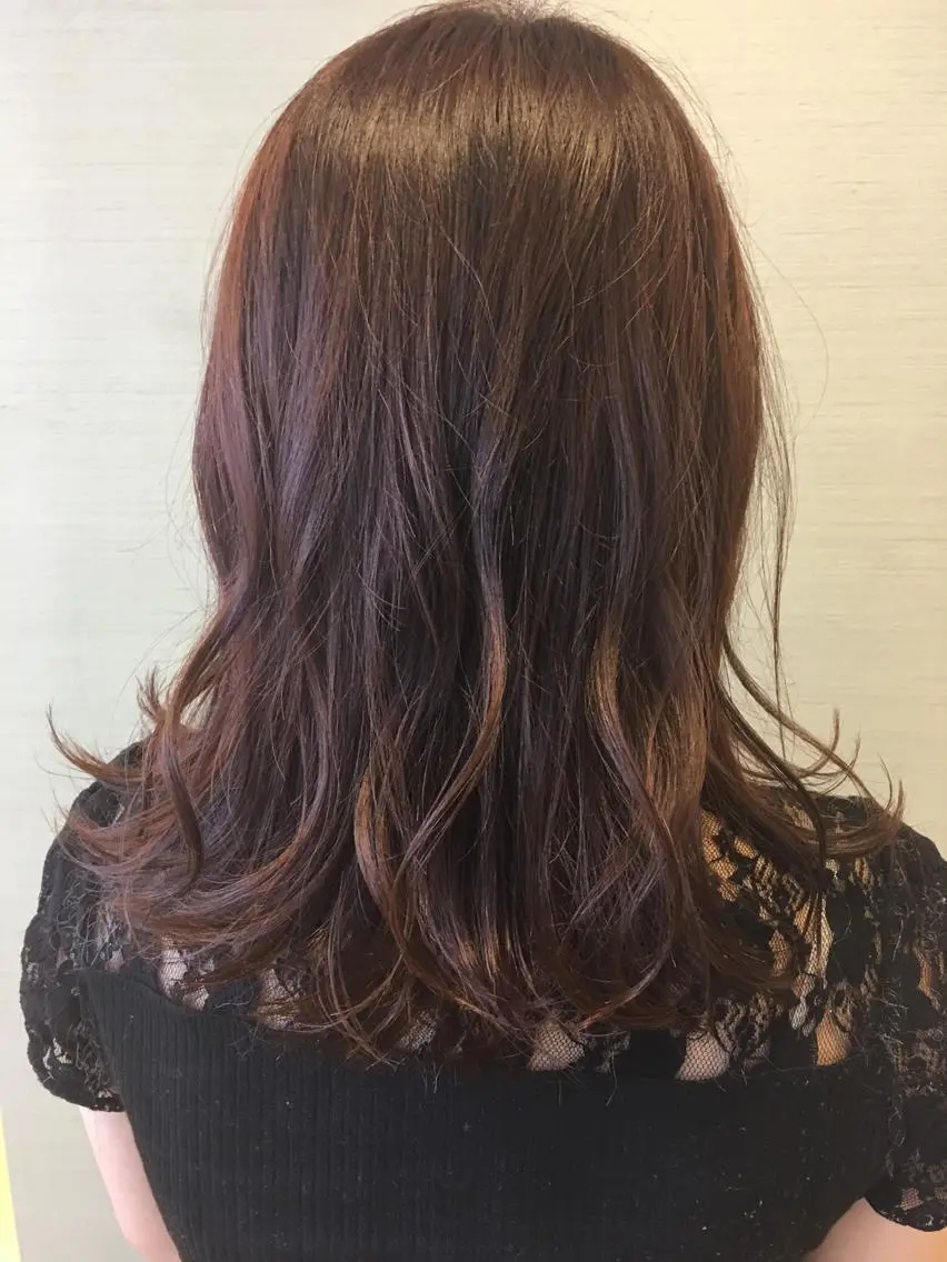 セミロング カラー box  mico. mutsumiのヘアスタイル