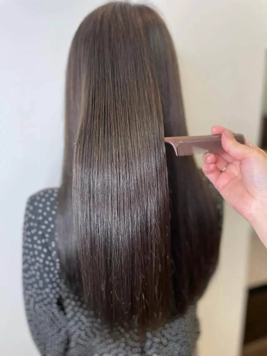 ロング カラー ベージュカラー カット ヘアカラー トリートメント IORI #韓国ヘア#髪質改善のヘアスタイル