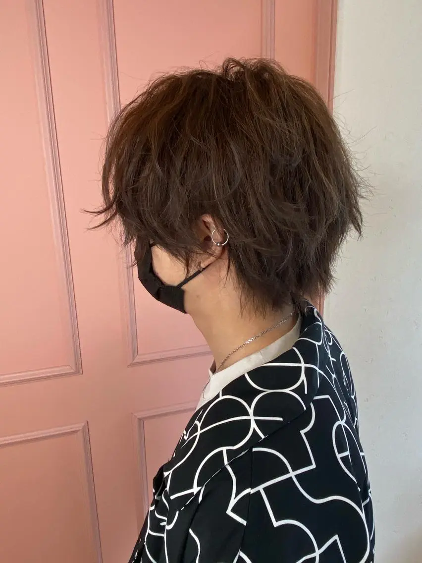 メンズ ヘアカラー 梛木 唯のヘアスタイル