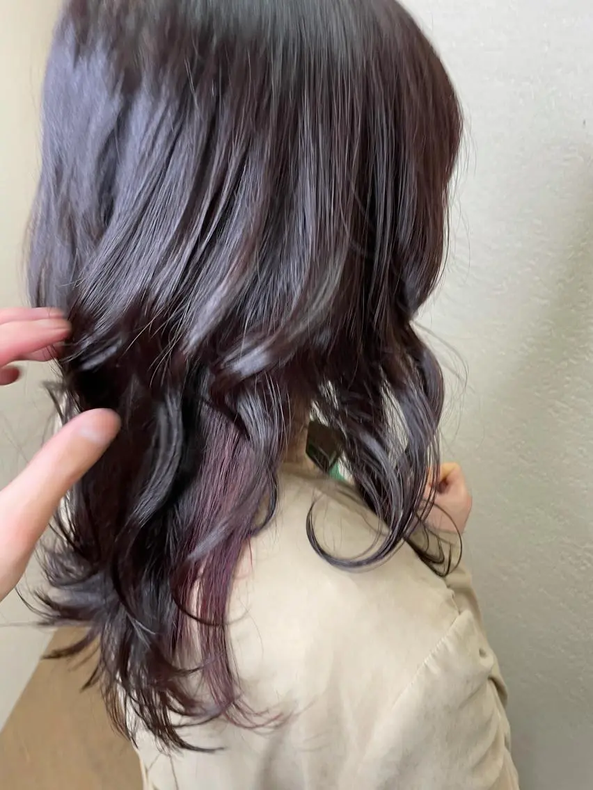 ロング カラー ピンクカラー カット ヘアカラー トリートメント ❣️モードケイズ塚口 和田一将のヘアスタイル