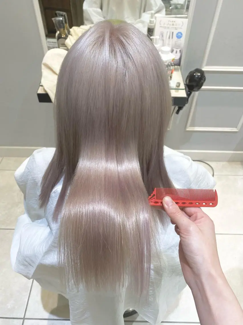ロング 似合わせ艶髪カラー ❤️ハダユミのヘアスタイル
