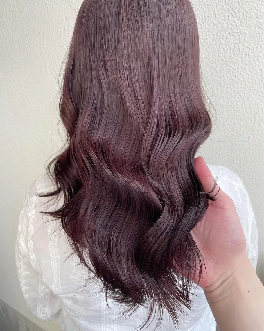 ロング カラー ラベンダーカラー ピンクカラー ピンクラベンダー ベージュカラー💖 やすひろのヘアスタイル