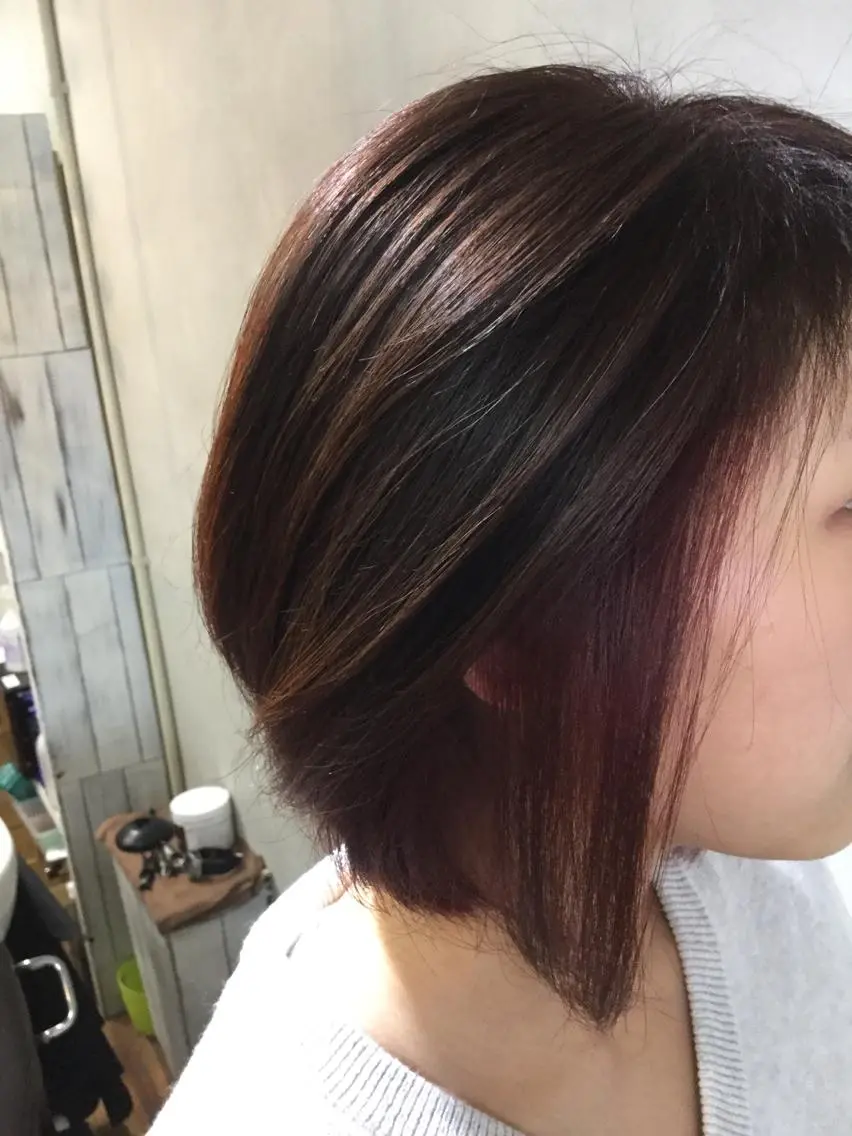 ショート カラー イルミナカラー インナーカラー ピンクカラー 後藤 健史のヘアスタイル