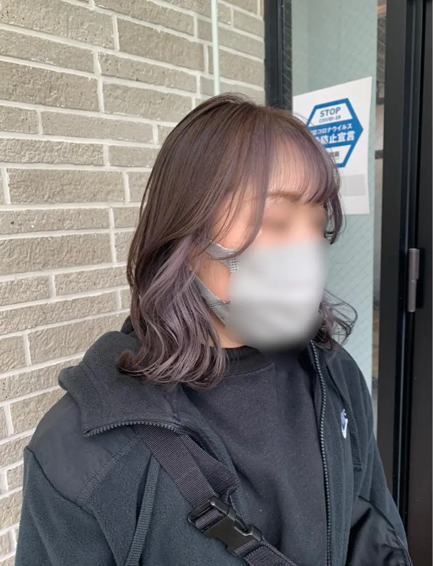 ミディアム カラー ヘアアレンジ カット ヘアカラー kei🤎ベージュ /透明感カラー/博多のヘアスタイル
