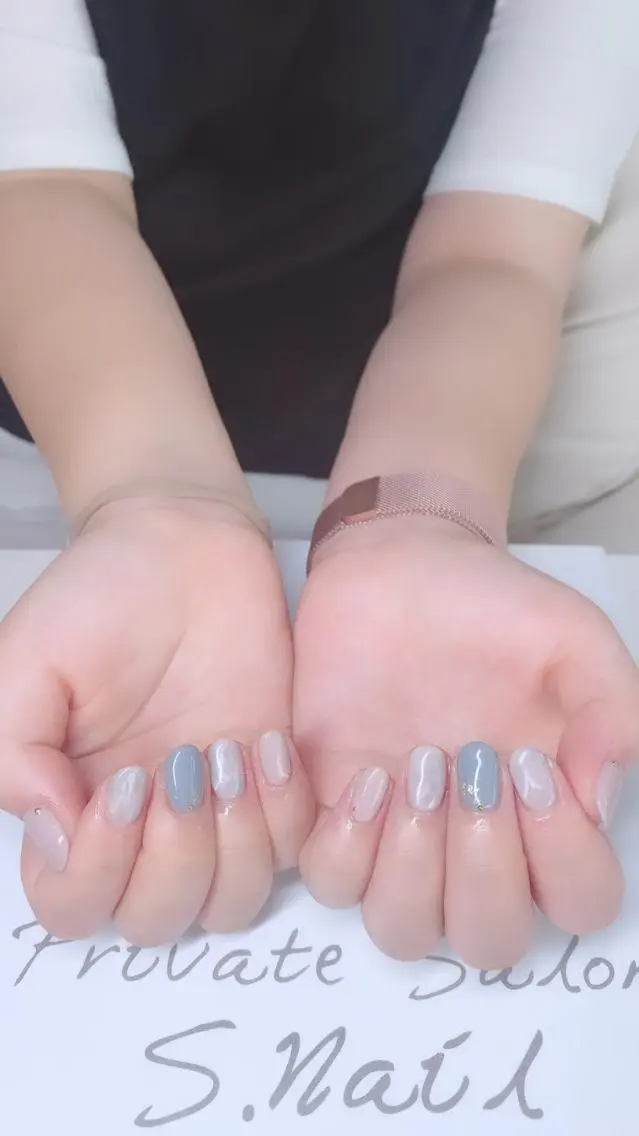 ネイル 西大分S.Nail 𓏲⋆🪸.⋆⸜🫧のネイルデザイン