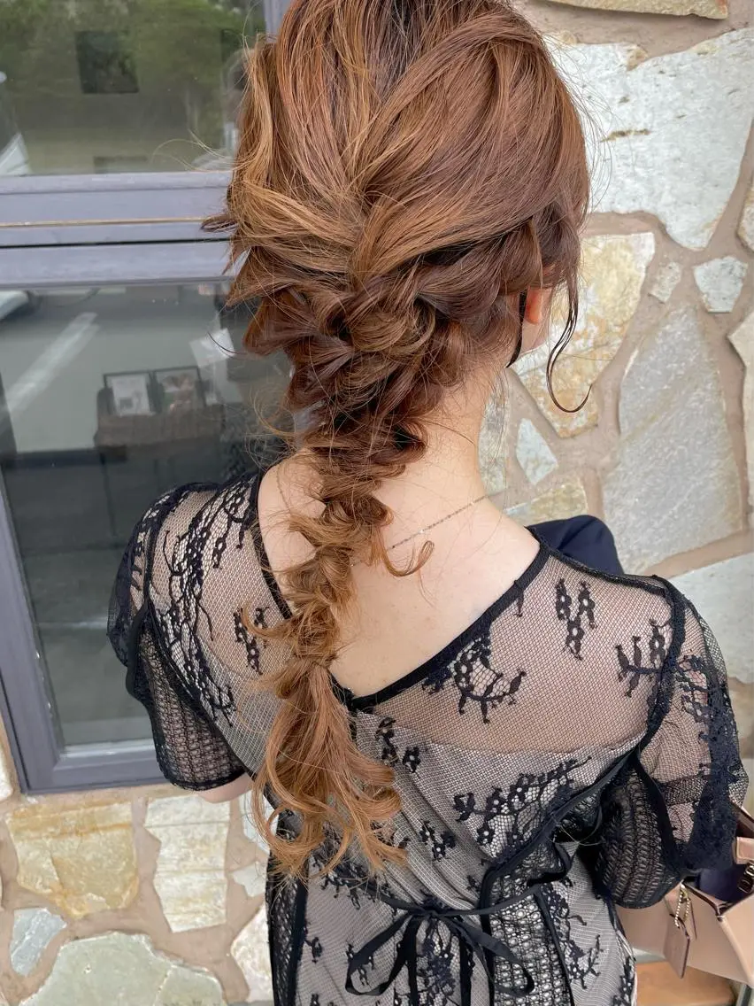 ロング かめやま ゆりのヘアスタイル