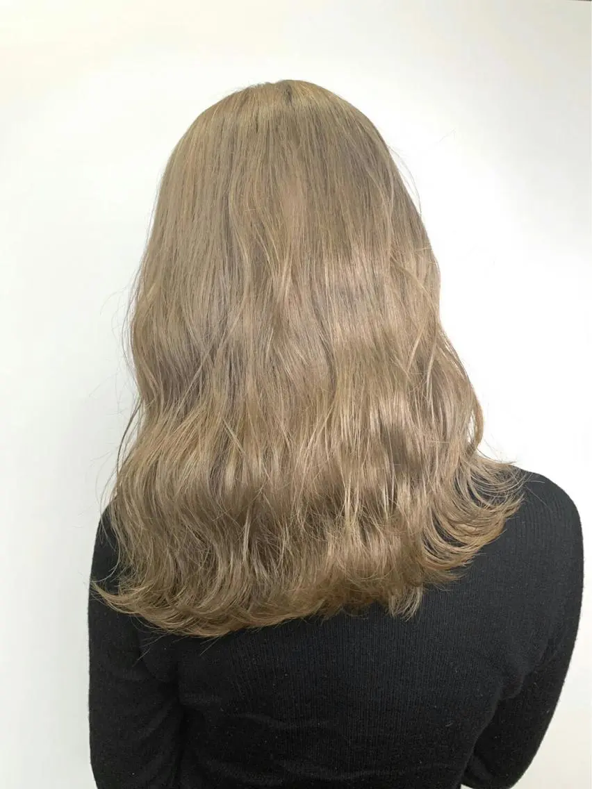 セミロング カラー ヘアカラー トリートメント ヘアセット 💘透明感カラー💘 沖本 将宏のヘアスタイル