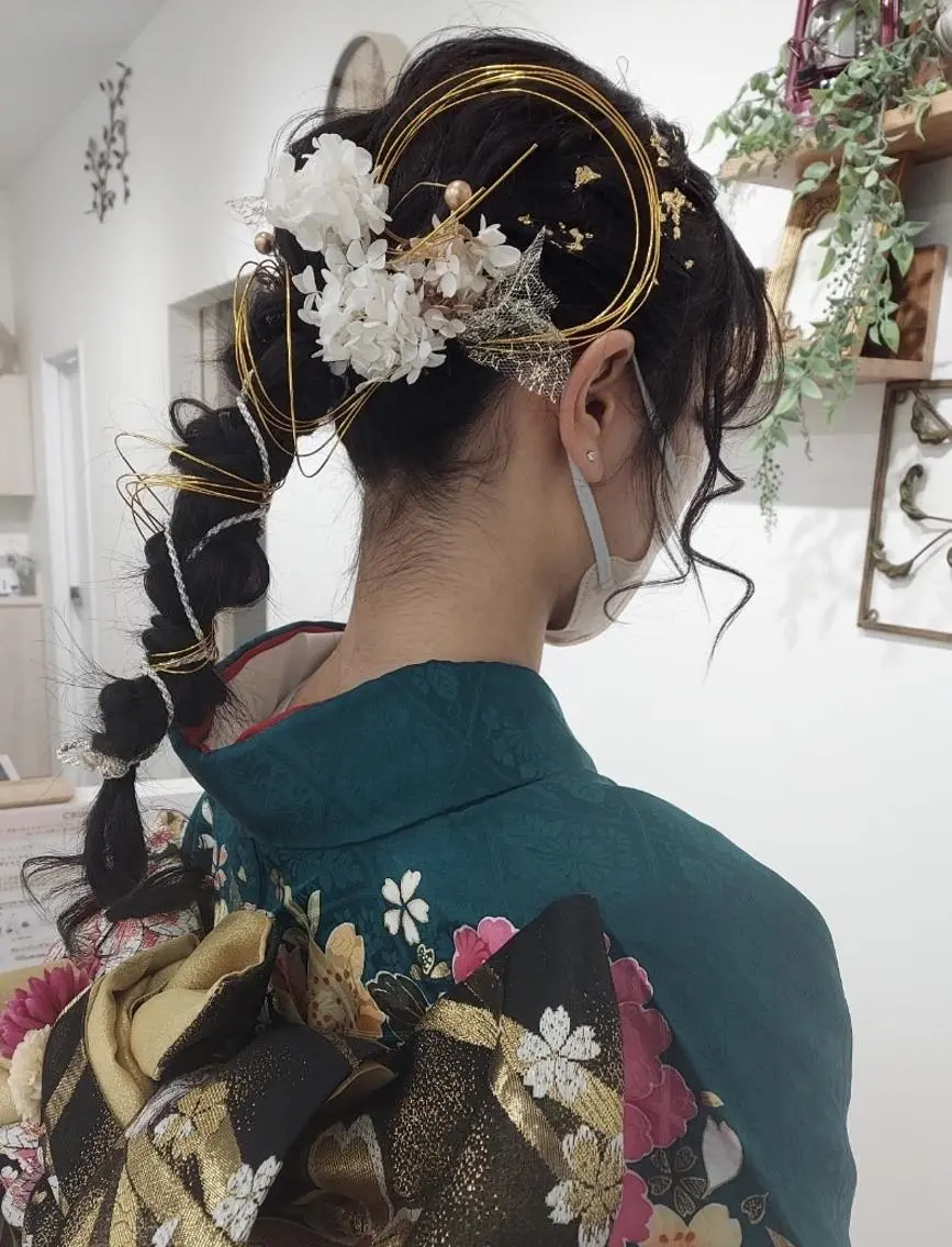 ヘアアレンジ 成人式 入学式 卒業式のヘアスタイル MEGU🌺髪質改善 サロン【HACO】のヘアスタイル