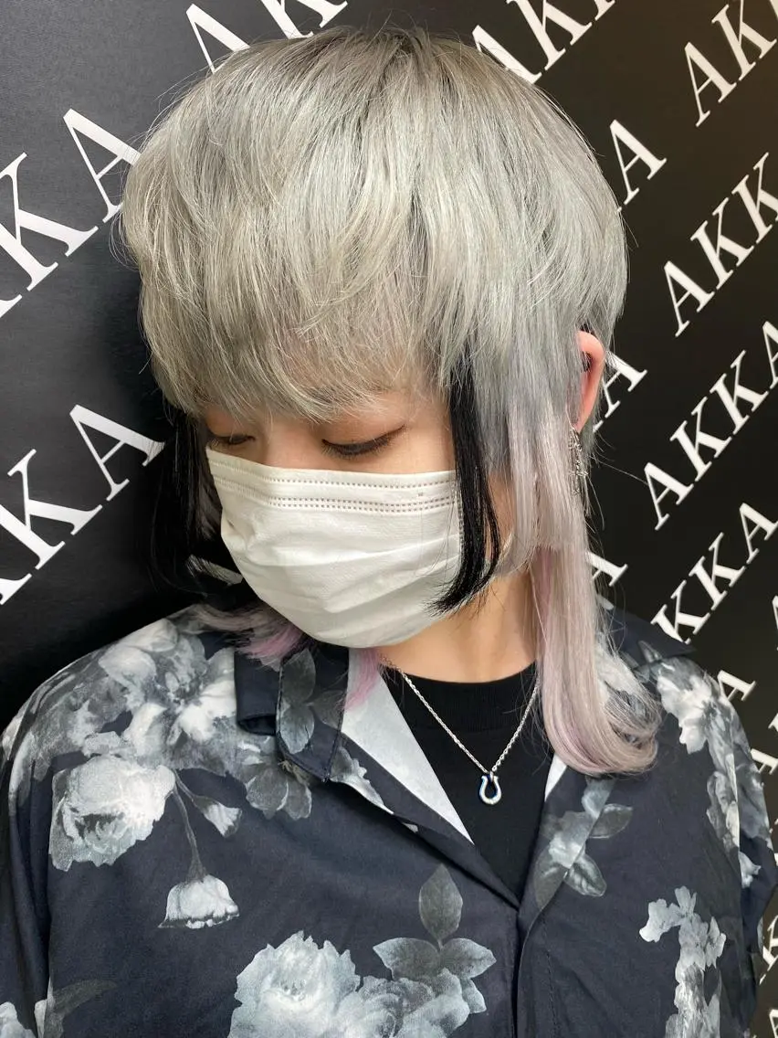 ミディアム カラー ヘアアレンジ メンズ キッズ ネイル マツエク・マツパ アイブロウ 🧡可愛い色落ち🧡 ハイトーン特化🧡のヘアスタイル