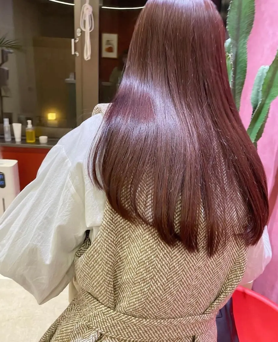 カラー レイヤーカット🍏 オリーブ/ののかのヘアスタイル