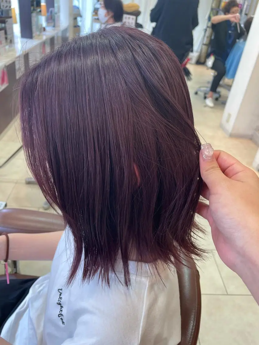 ミディアム ，comma rinka💖✨のヘアスタイル